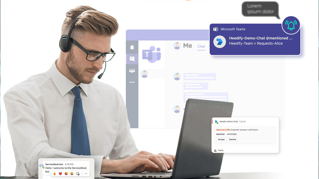 Heedify chat integration with Microsoft Teams